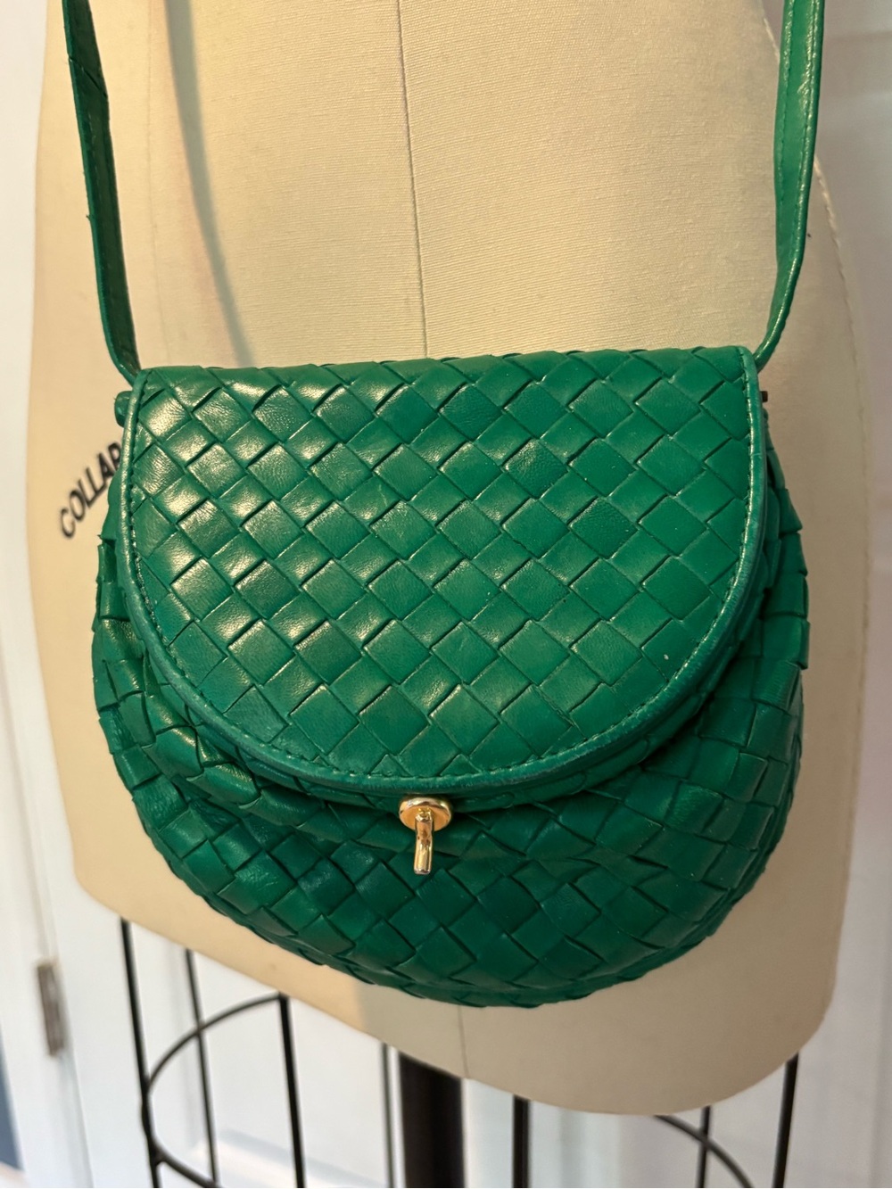 Bottega Veneta Intrecciato Leather Crossbody Bag